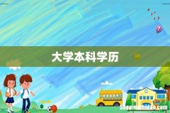 大学本科学历