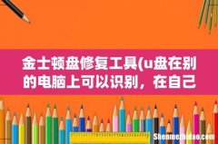 u盘在别的电脑上可以识别，在自己电脑上无法识别 金士顿盘修复工具