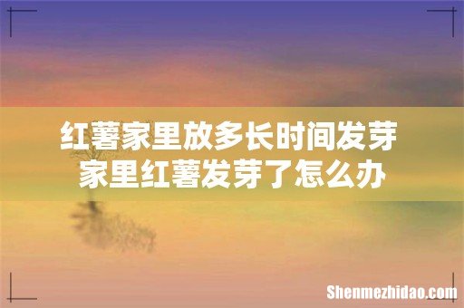 红薯家里放多长时间发芽 家里红薯发芽了怎么办