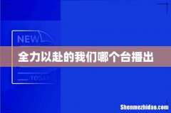全力以赴的我们哪个台播出