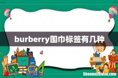 burberry围巾标签有几种