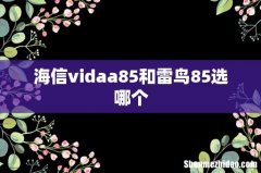 海信vidaa85和雷鸟85选哪个