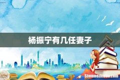 杨振宁有几任妻子