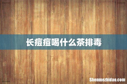 长痘痘喝什么茶排毒