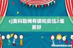 cj麦科勒姆有碳和反伍2谁更好