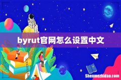 byrut官网怎么设置中文