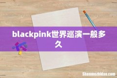 blackpink世界巡演一般多久