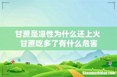 甘蔗是凉性为什么还上火 甘蔗吃多了有什么危害