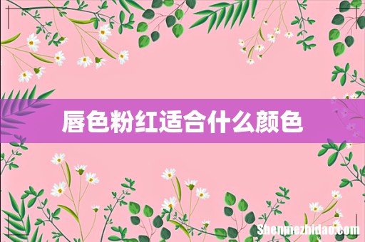 唇色粉红适合什么颜色