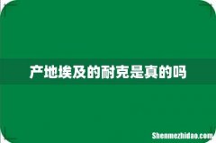 产地埃及的耐克是真的吗