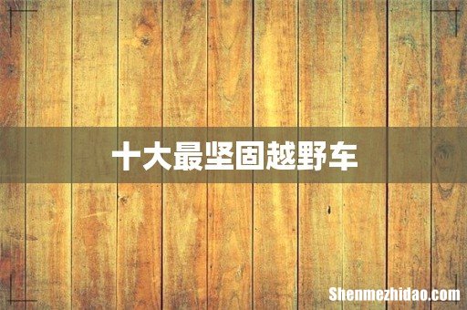 十大最坚固越野车