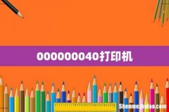 000000040打印机