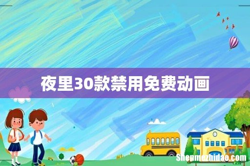 夜里30款禁用免费动画
