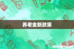 养老金新政策