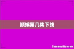 顺嫔第几集下线