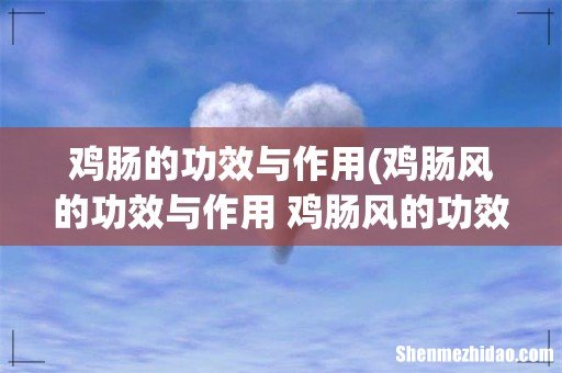 鸡肠风的功效与作用 鸡肠风的功效与作用介绍 鸡肠的功效与作用