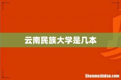 云南民族大学是几本