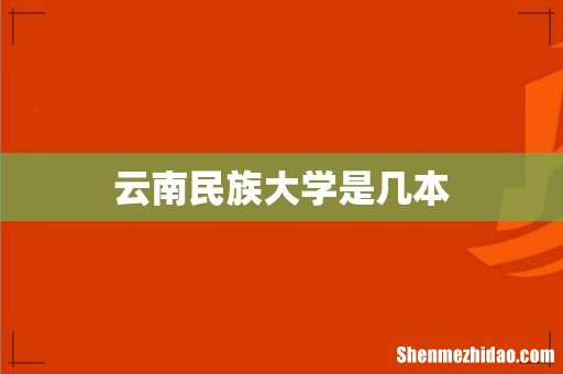 云南民族大学是几本