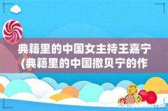 典籍里的中国撒贝宁的作用 典籍里的中国女主持王嘉宁