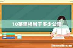 10英里相当于多少公里