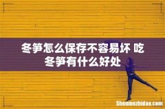 冬笋怎么保存不容易坏 吃冬笋有什么好处