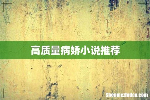 高质量病娇小说推荐