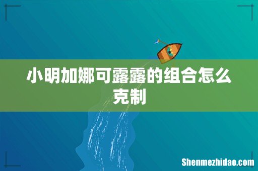 小明加娜可露露的组合怎么克制