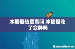 冰糖橙热量高吗 冰糖橙吃了会胖吗