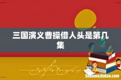 三国演义曹操借人头是第几集
