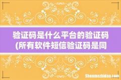 所有软件短信验证码是同一个平台发的吗 验证码是什么平台的验证码