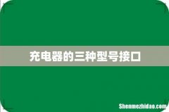 充电器的三种型号接口