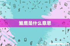 雏鹰是什么意思