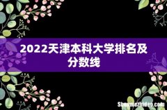 2022天津本科大学排名及分数线