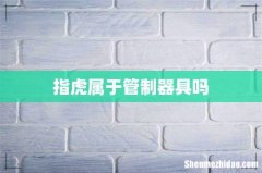 指虎属于管制器具吗