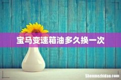 宝马变速箱油多久换一次