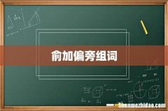俞加偏旁组词