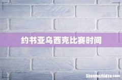约书亚乌西克比赛时间