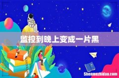 监控到晚上变成一片黑