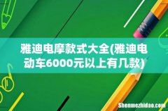 雅迪电动车6000元以上有几款 雅迪电摩款式大全