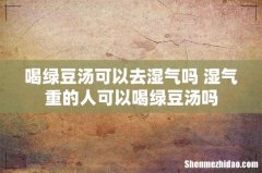 喝绿豆汤可以去湿气吗 湿气重的人可以喝绿豆汤吗