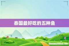 泰国最好吃的五种鱼