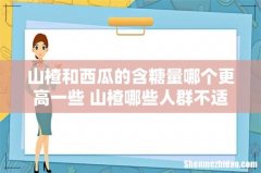 山楂和西瓜的含糖量哪个更高一些 山楂哪些人群不适合吃