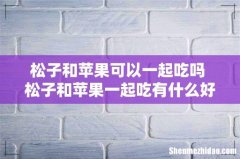 松子和苹果可以一起吃吗 松子和苹果一起吃有什么好处