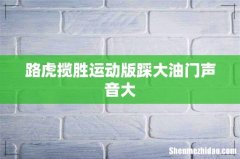 路虎揽胜运动版踩大油门声音大