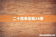 二十四孝是哪24孝