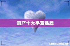 国产十大手表品牌