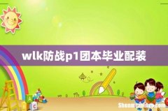 wlk防战p1团本毕业配装