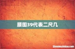 腰围39代表二尺几