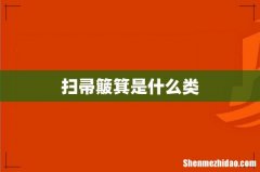 扫帚簸箕是什么类