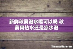 新鲜秋葵泡水喝可以吗 秋葵用热水还是凉水泡